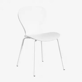 Cadeira De Jantar Empilhável Uit Branco & Polipropileno Branco - Sklum