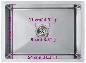 Lava-louça de cozinha artesanal aço inoxidável