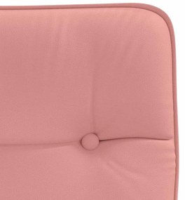 Cadeiras de jantar 2 pcs couro artificial rosa