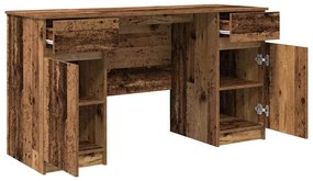 mesa vidaXL madeira antiga 140x49x76 cm madeira engenheirada