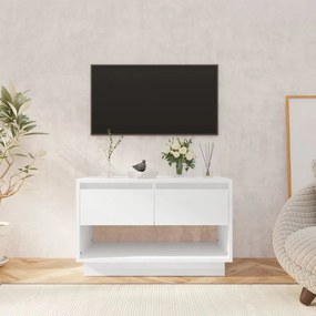 vidaXL Móvel p/ TV 70x41x44 cm derivados madeira branco brilhante