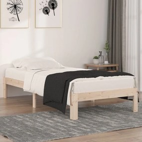 Estrutura de cama solteiro 90x190 cm madeira maciça