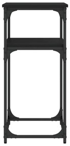 Mesa consola 75x35,5x75 cm derivados de madeira preto