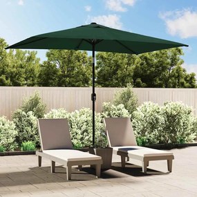 Guarda-sol 200 x 300 cm retangular verde