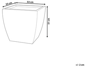 Vaso cinzento 53 x 53 x 51 cm ORICOS Beliani