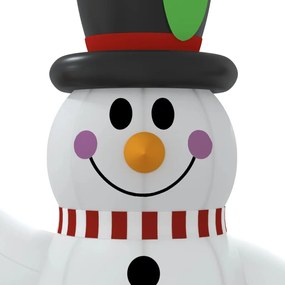 Boneco de neve insuflável com luzes LED 240 cm