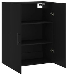 Armário de parede 69,5x34x90 cm preto