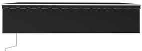 Toldo retrátil automático com estore 6x3 m antracite