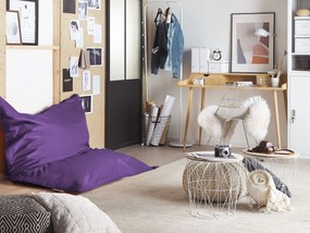 Pufe almofada violeta 140 x 180 cm FUZZY Beliani