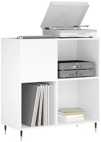 Armário para discos 84,5x38x89 cm derivados de madeira branco