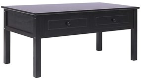 vidaXL Mesa de centro 100x50x45 cm madeira preto