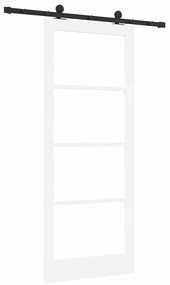 Porta Deslizante vidaXL com Conjunto de Hardware 'ORKDAL'Branca 86x211