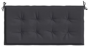 Almofadão p/ banco de jardim 100x50x4cm tecido oxford preto