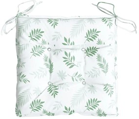 Almofadões p/ cadeira 4 pcs tecido oxford padrão folhas