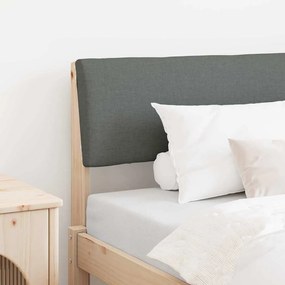 vidaXL Cabeceira estofada Cinza Escuro 90 cm