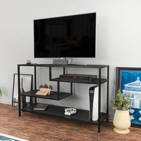 Móvel TV Robbins – Antracite/Preto – 120x39x75 cm