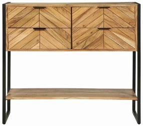 Mesa de Consola 90x35x80 cm Madeira Sólida Acácia