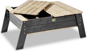 Mesa de brincar exterior com caixa de areia para crianças 90x50x146 cm Aksent Cinzenta