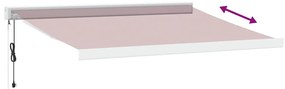 Toldo retrátil automático 300x250 cm bordô