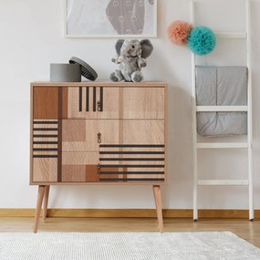 Cômoda City Trio – Multicolor – 80 cm x 89 cm x 40 cm
