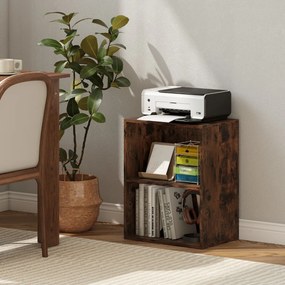 Estante com 2 cubos 42 x 29,5 x 53,5 cm com prateleira ajustável em 5 posições para sala, quarto, escritório castanho rustico