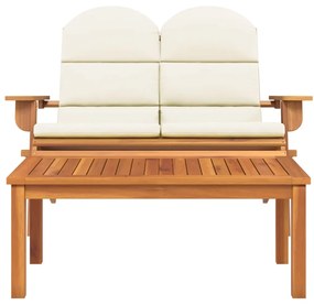 Conjunto lounge de jardim Adirondack 2pcs acácia maciça