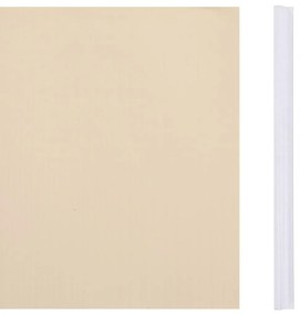 Painel de privacidade para jardim 35x0,19 m PVC creme