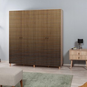 Roupeiro Imaj – Carvalho Sonoma – 180x192x52 cm