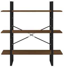 Estante 100x30x105 cm derivados de madeira carvalho castanho