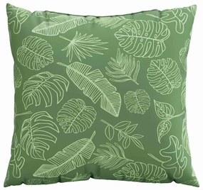 Travesseiros 4 pcs Padrão de Folha 60x60 cm Tecido