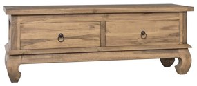 vidaXL Móvel de TV 110x35x40 cm madeira de teca maciça