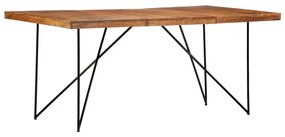 vidaXL Mesa de jantar 180x90x76 cm madeira de acácia maciça