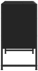Armário lavatório casa de banho 80x33x60 cm deriv.madeira preto