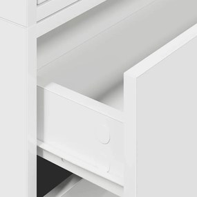 Armários c/ 2 gavetas 2 pcs 60x31x40cm derivados madeira branco
