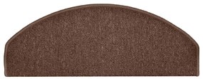 Tapetes de escada 30 pcs 65x24x4 cm castanho