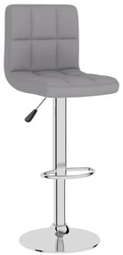 Bancos de bar 2 pcs tecido cinzento-claro
