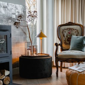 Candeeiro de mesa design amarelo - Triangolo