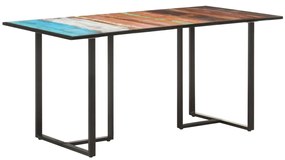 Mesa de jantar 160 cm madeira recuperada maciça