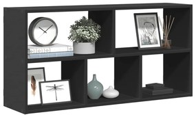 vidaXL Prateleira de parede 100x25x50 cm derivados de madeira preto