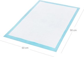 Almofadas higiénicas para cachorros 60 x 90 cm 100 unidades
