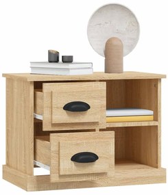 Mesa de cabeceira 60x35,5x45 cm cor carvalho sonoma