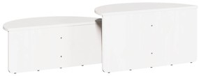 Mesa de centro 2 pcs Branco 79 x 39.5 x 40 cm