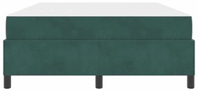 Estrutura da Cama Branco e Cinza Claro 160 x 200 cm Veludo