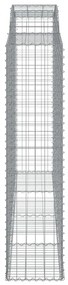 Cestos gabião arqueados 15 pcs 300x50x200/220 ferro galvanizado