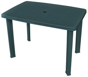 43593 vidaXL Mesa de jardim 101x68x72 cm plástico verde