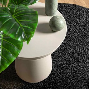 Tapete ZIZUR antracite Ø 120 cm aspeto juta interior exterior