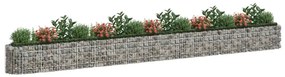Canteiro elevado/cesto gabião 610x50x50 cm ferro galvanizado