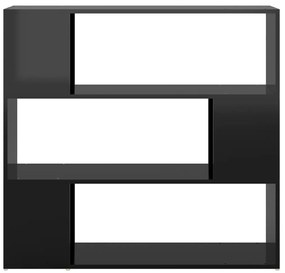 Estante/divisória 100x24x94 cm preto brilhante