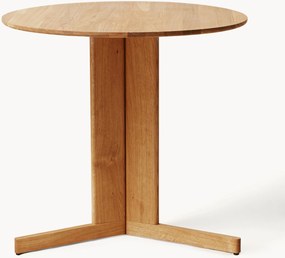 Mesa de jantar redonda em madeira de carvalho Trefoil, Ø 75 cm