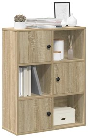 vidaXL Estante 60x24x76,5 cm derivados de madeira carvalho sonoma
